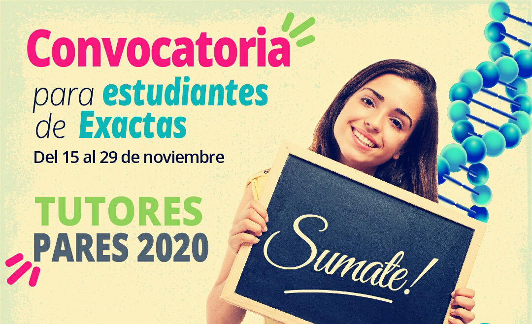 Convocatoria para estudiantes tutores pares de ingresantes 2020 ...